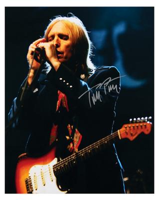 Lot #1642 Tom Petty Signed Oversized Photograph