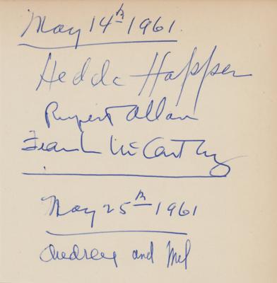 Lot #1726 Audrey Hepburn Signature