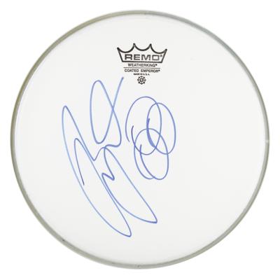 Lot #1640 Led Zeppelin: Jason Bonham Signed Drumhead - Image 1