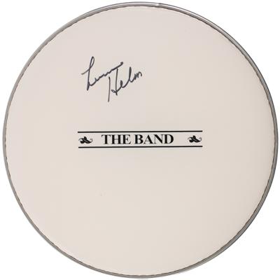 Lot #1630 The Band: Levon Helm Signed Drumhead - Image 1