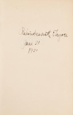 Lot #1513 Rabindranath Tagore Signed Book - Image 2