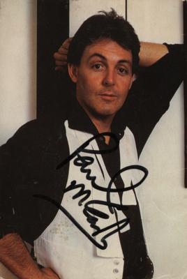 Lot #1592 Beatles: Paul McCartney Signed Photograph