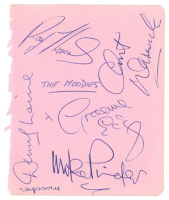 Lot #1641 Moody Blues Signatures