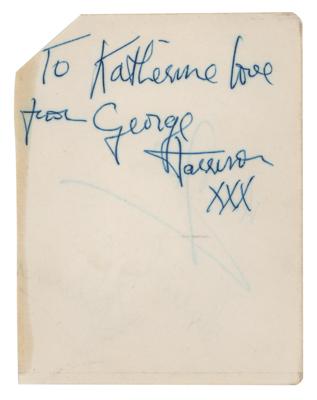 Lot #1590 Beatles: George Harrison Signature
