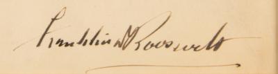Lot #1013 Franklin D. Roosevelt Signed Sketch - Image 3