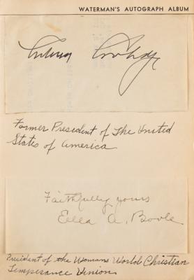 Lot #1807 Babe Ruth, Calvin Coolidge, Ignacy Jan Paderewski, and Other Notables Signed Waterman's Album - Image 4