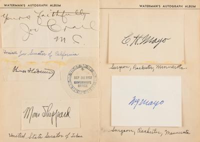 Lot #1807 Babe Ruth, Calvin Coolidge, Ignacy Jan Paderewski, and Other Notables Signed Waterman's Album - Image 5