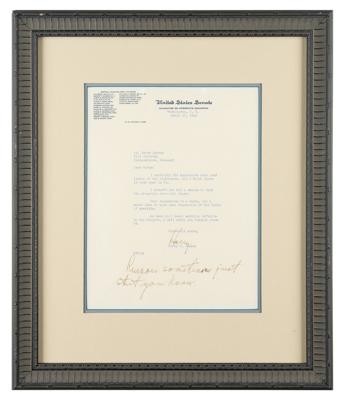 Lot #1015 Harry S. Truman Typed Letter Signed - Image 2