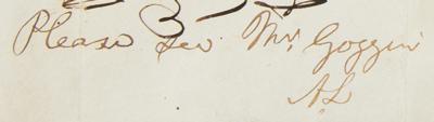 Lot #1007 Abraham Lincoln Autograph Endorsement Signed - Image 3