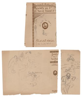Lot #1314 Thomas Nast Sketches and Handwritten Manuscript - Image 2