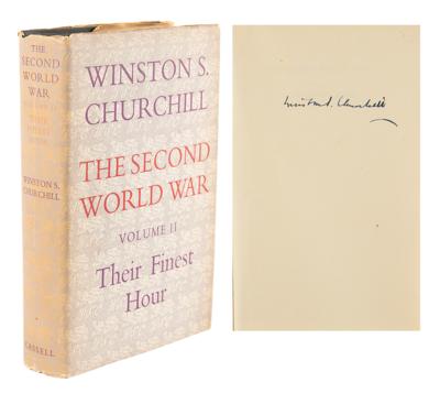Lot #1105 Winston Churchill Signed Book