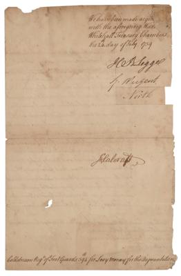 Lot #1182 King George II Document Signed - Image 2