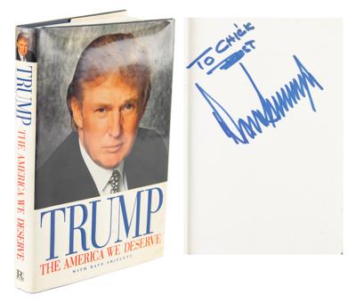 Lot #1075 Donald Trump Signed Book