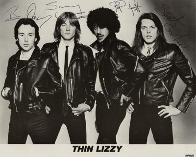 Lot #1600 Thin Lizzy Signed Photograph