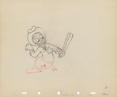 Lot #1443 Donald Duck production drawing from