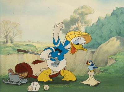 Lot #1342 Donald Duck Art Props cel from Donald's Golf Game