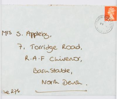 Lot #1197 Princess Diana Hand-Addressed Mailing Envelope - Image 2