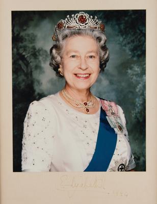 Lot #1115 Queen Elizabeth II Signed Oversized Photograph