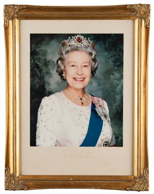 Lot #1115 Queen Elizabeth II Signed Oversized Photograph - Image 2