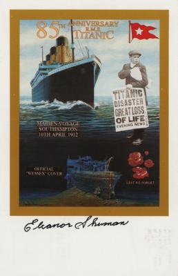 Lot #1225 Titanic: Millvina Dean, Eva Hart, and Eleanor Shuman (3) Signed Items - Image 4