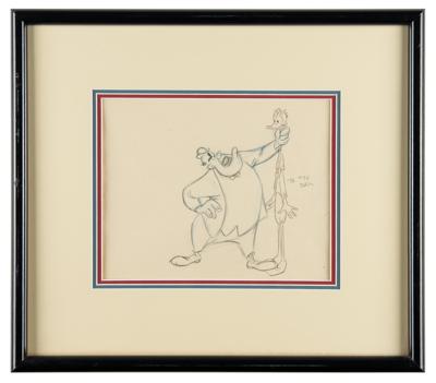 Lot #1444 Donald Duck and H. U. Hennessy production drawing from Duck Pimples - Image 2