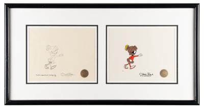 Lot #1476 Chuck Jones Twice-Signed Limited Edition Production Cel and Drawing