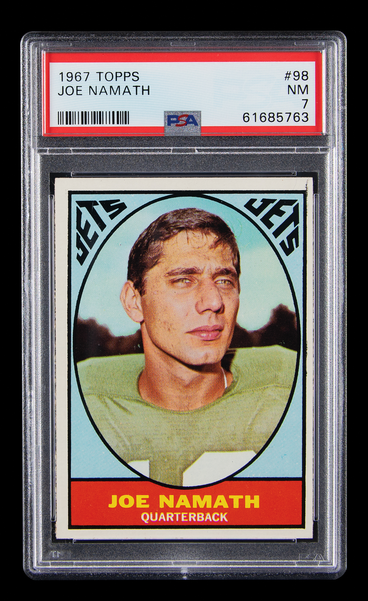 1965 Topps #122 Joe Namath ROOKIE RC PSA 3 Graded Football Card New York  Jets