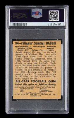 Lot #1822 1948 Leaf #34 Sammy Baugh PSA GOOD 2 - Image 2