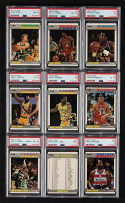 Lot #1849 1987 Fleer Basketball Complete Set with #59 Michael Jordan SGC 92 NM-MT+ - Image 2
