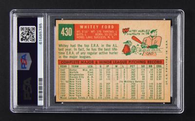 Lot #1788 1959 Topps #430 Whitey Ford PSA MINT 9 - Image 2