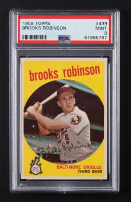 Lot #1789 1959 Topps #439 Brooks Robinson PSA MINT 9