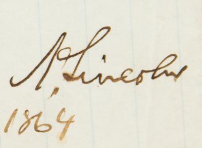 Lot #1006 Abraham Lincoln Autograph Endorsement Signed as President - Image 3