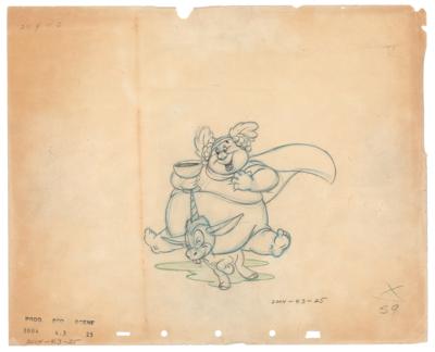 Lot #1439 Bacchus and Jacchus production drawing from Fantasia
