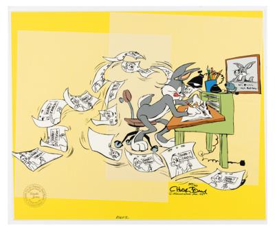 Lot #1471 Chuck Jones Signed Limited Edition Cel: 'Bugs Director'