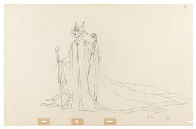 Lot #1377 Maleficent pan production drawing from
