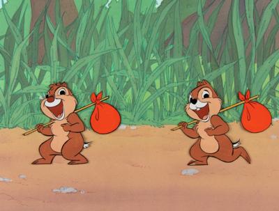 Lot #1456 Chip and Dale production cel from The Adventures of Chip 'n' Dale - Image 1