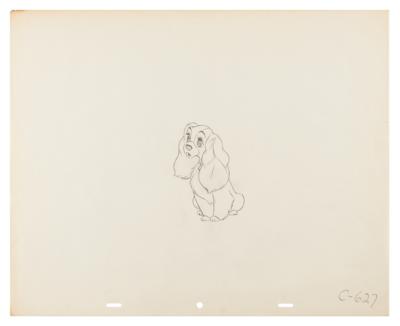 Lot #1455 Lady production drawing from Lady and the Tramp - Image 1