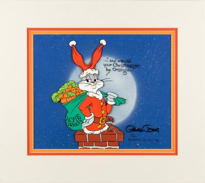 Lot #1467 Chuck Jones Signed Limited Edition Cel: 'Santa Bugs Bunny' - Image 2