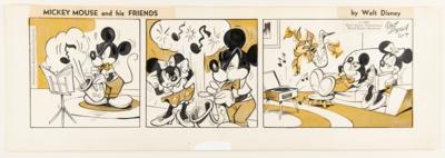 Lot #1375 Mickey Mouse and His Friends Comic Strip by Floyd Gottfredson - Image 1