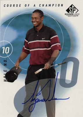 Lot #1811 Tiger Woods Signed 2002 SP Game Used