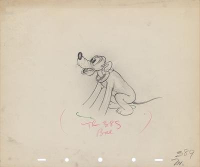 Lot #1435 Mickey Mouse and Pluto production drawings from Society Dog Show - Image 2