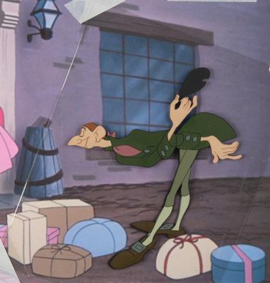 Lot #1362 Ichabod Crane production cel from The Adventures of Ichabod and Mr. Toad - Image 1