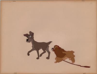 Lot #1372 Lady and Tramp production cels from Lady and the Tramp - Image 1