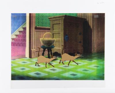 Lot #1371 Si and Am production cels from Lady and the Tramp - Image 2