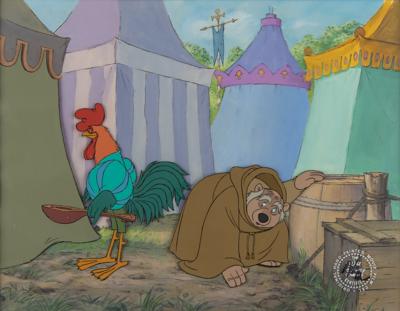 Lot #1380 Friar Tuck and Alan-a-Dale production key master background set-up from Robin Hood - Image 1
