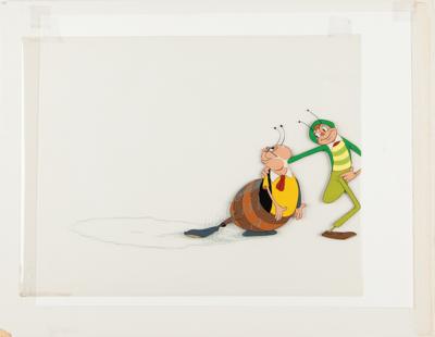 Lot #1324 Hoppity and Mr. Bumble production cel from Mr. Bug Goes to Town signed by Grim Natwick - Image 2