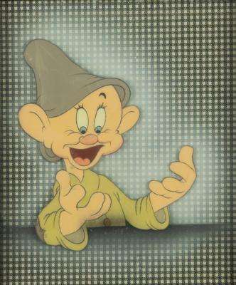 Lot #1333 Dopey production cel from Snow White and the Seven Dwarfs