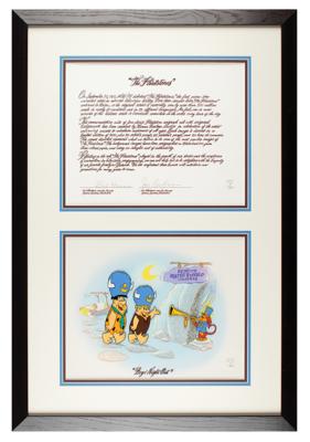 Lot #1488 Bill Hanna and Joe Barbera signed limited edition serigraph cel display entitled 'Boys' Night Out'