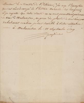 Lot #1102 Josephine Bonaparte Letter Signed