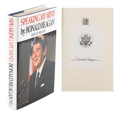 Lot #1066 Ronald Reagan Signed Book